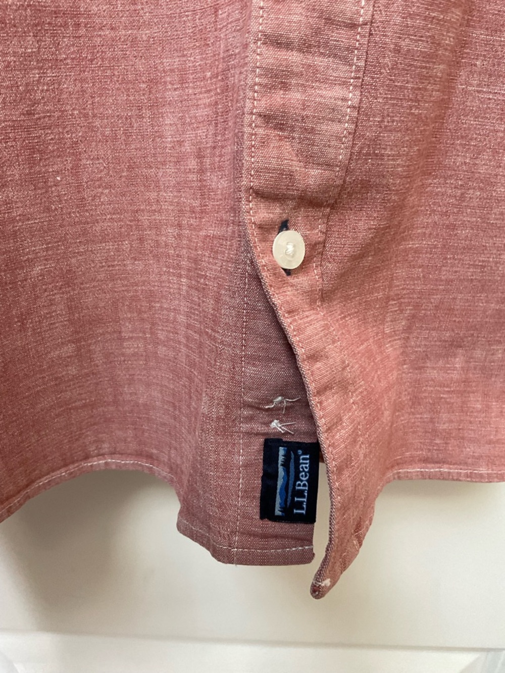 LL Bean Mens Short Sleeve Button Down - Picture 4 of 6